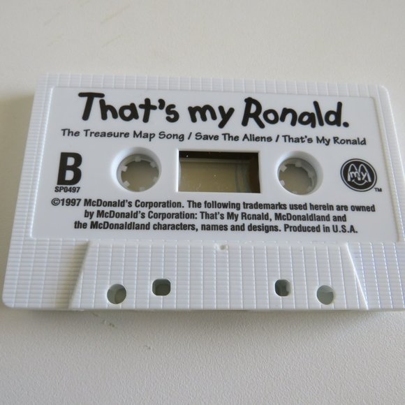 THAT'S MY RONALD Ronald McDonald Cassette Tape & USB Flash Drive with MP3 Files - Picture 3 of 3